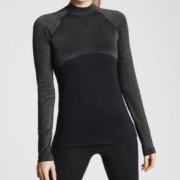 Nike Tops - Nike Pro Warm Sparkle Long-Sleeve Top Sz M